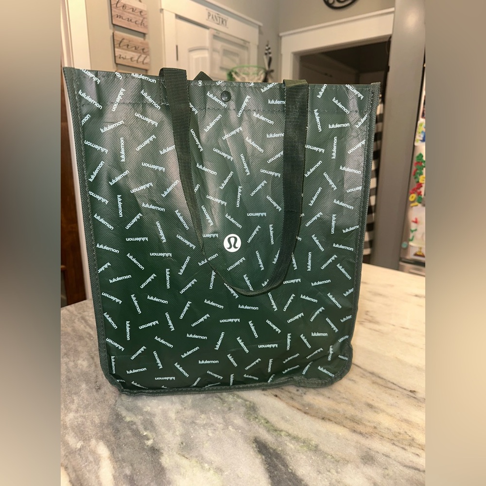 Lululemon Green Tote‎ Bag Reusable